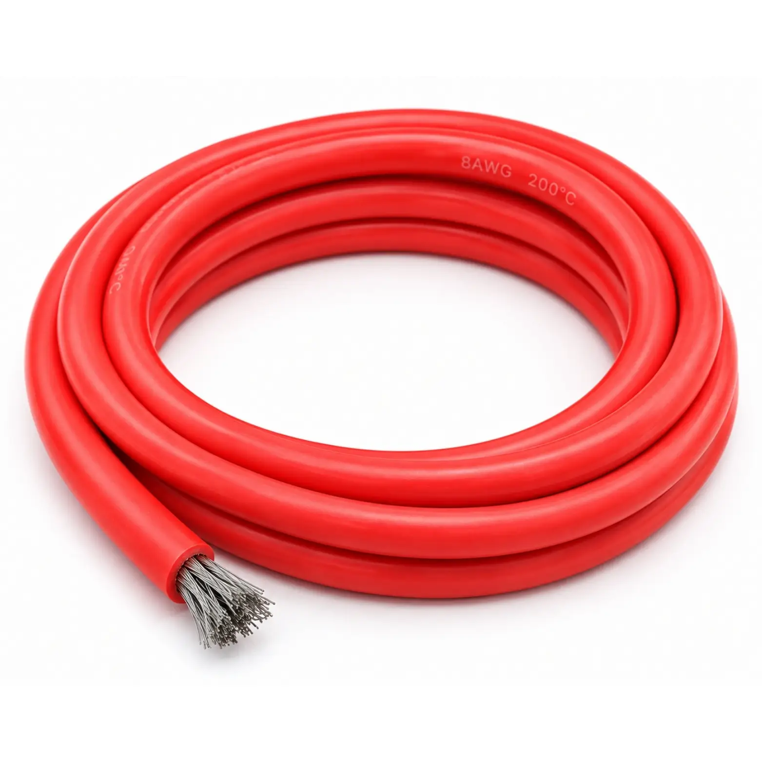 SILICONE WIRE 8AWG RED